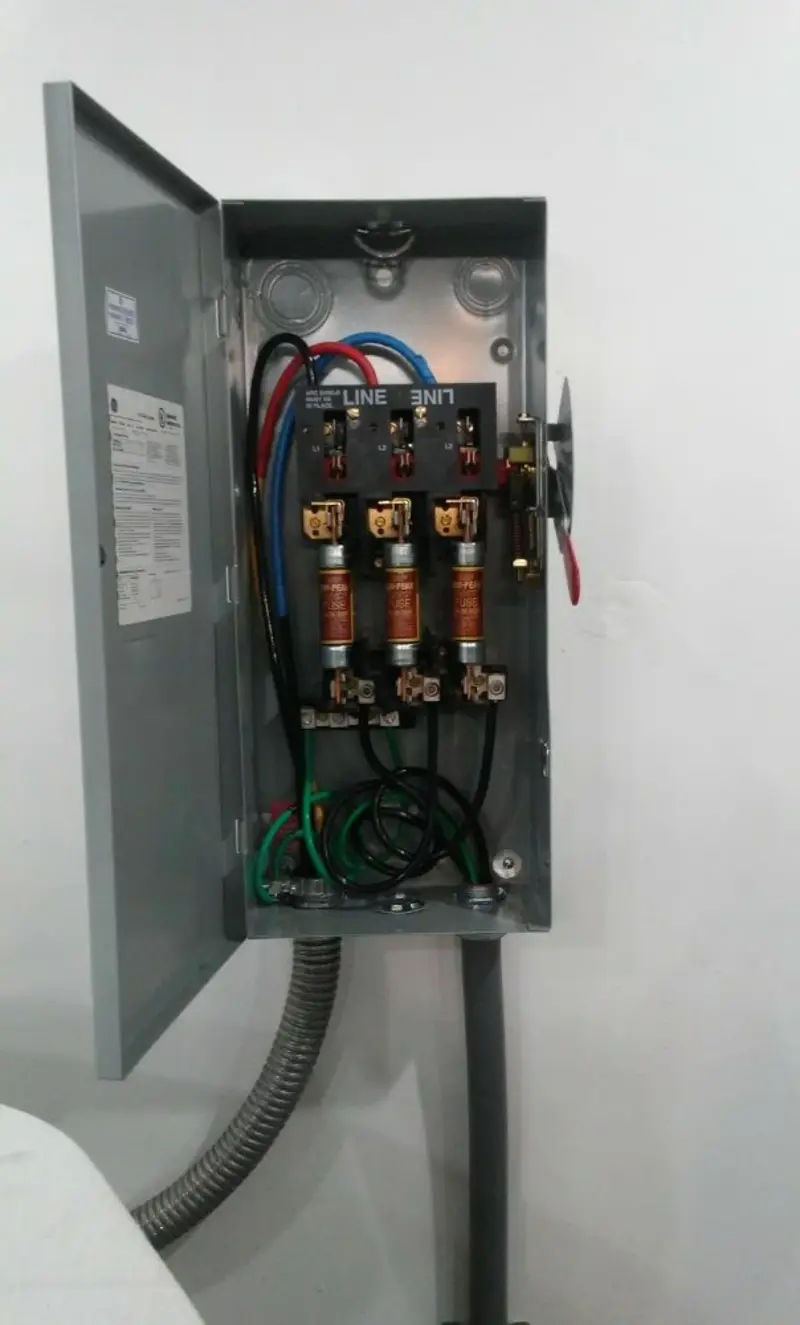 Three-phase disconnect switch installed for Electrical Wiring & Rewiring in Mount Ephraim